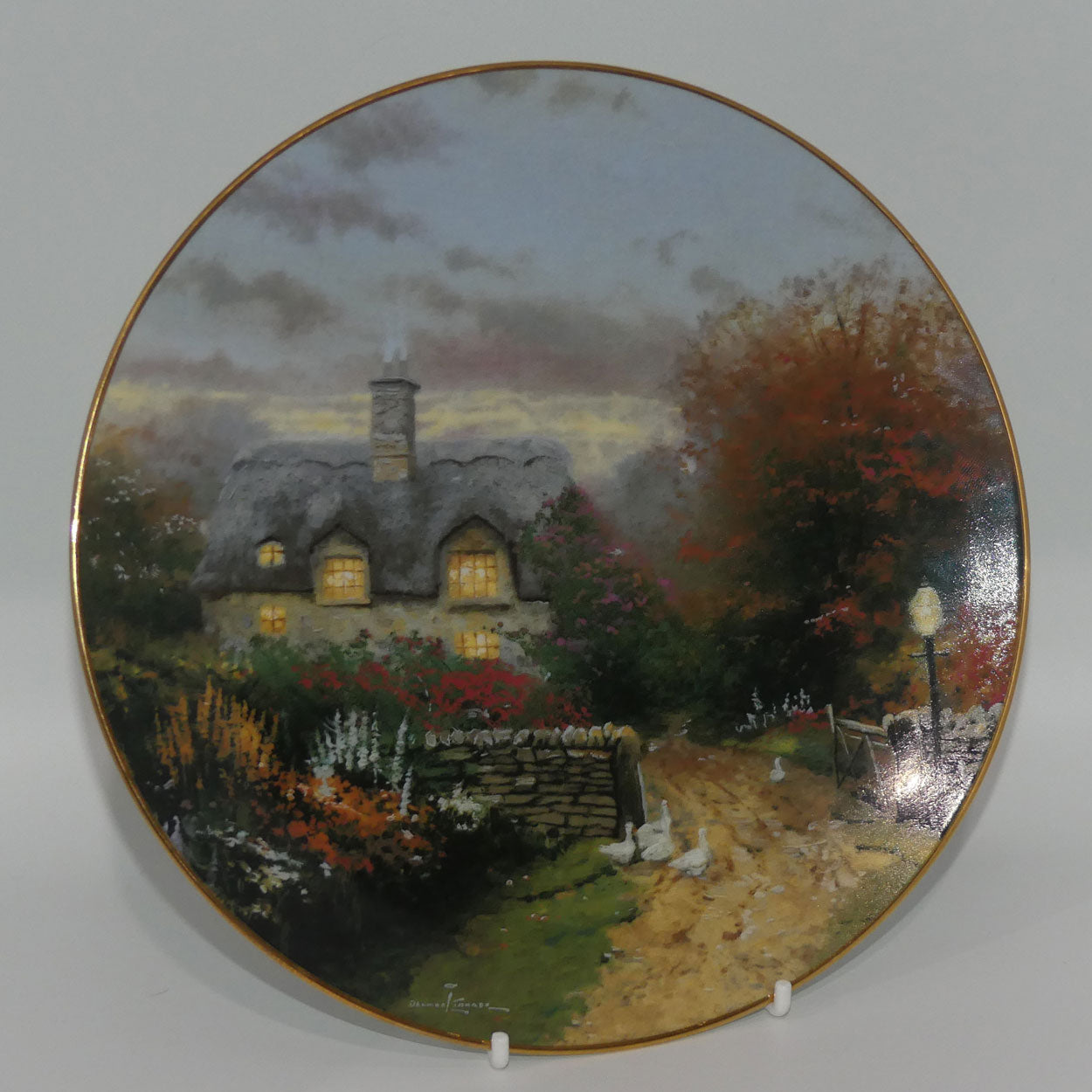 bradex-84-k41-127-4-plate-garden-cottages-of-england-open-gate-cottage