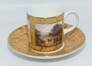 Coalport Museum Historic Coffee Cup Collection | The Pastoral demi tasse duo