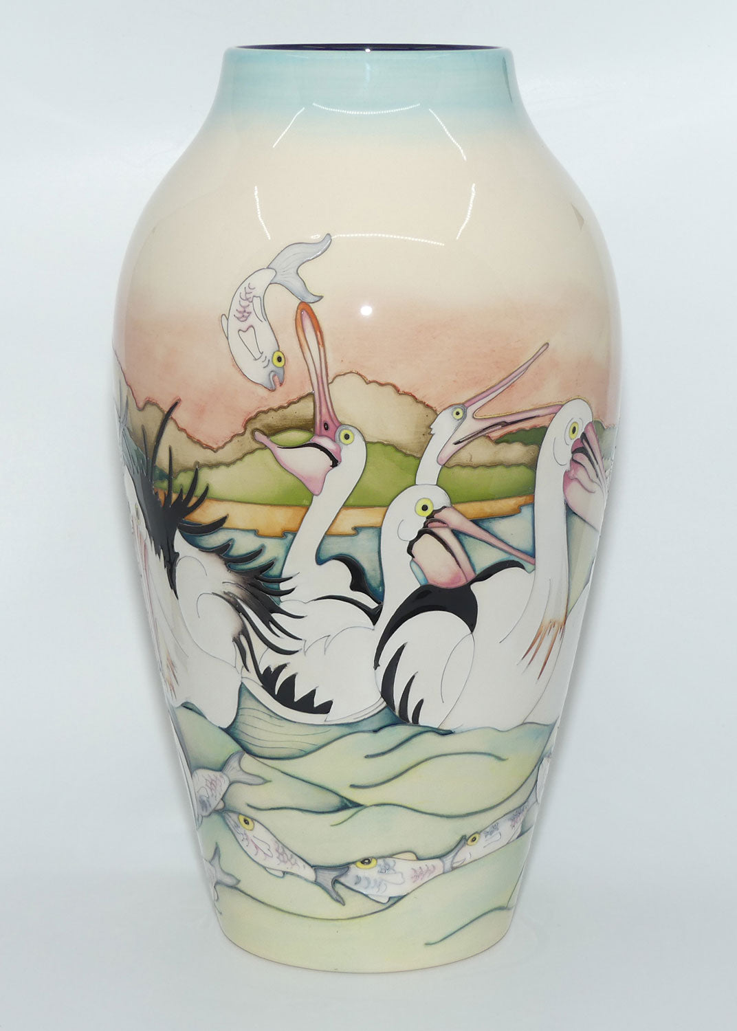 Moorcroft Pottery | Australian Exclusive | Pelican Parade 200/15 vase (LE 20 only)