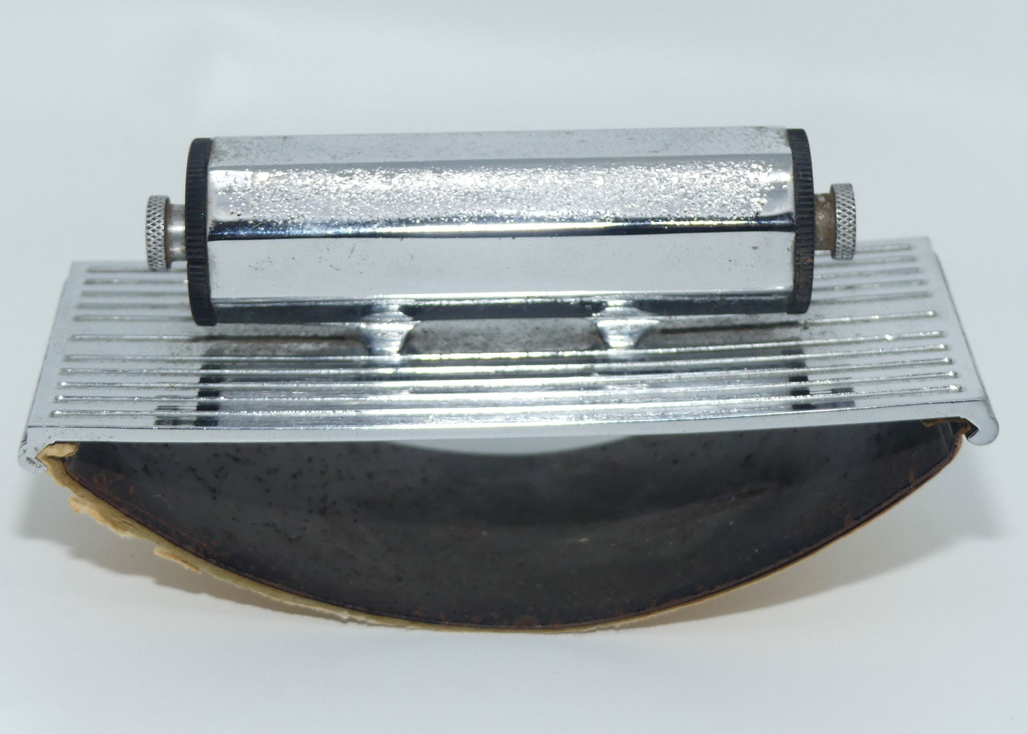 Mid Century Chrome Perpetual Calendar Blotter