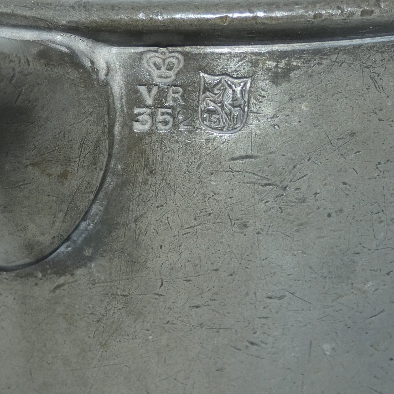 19th Century Pewter Quart Measure