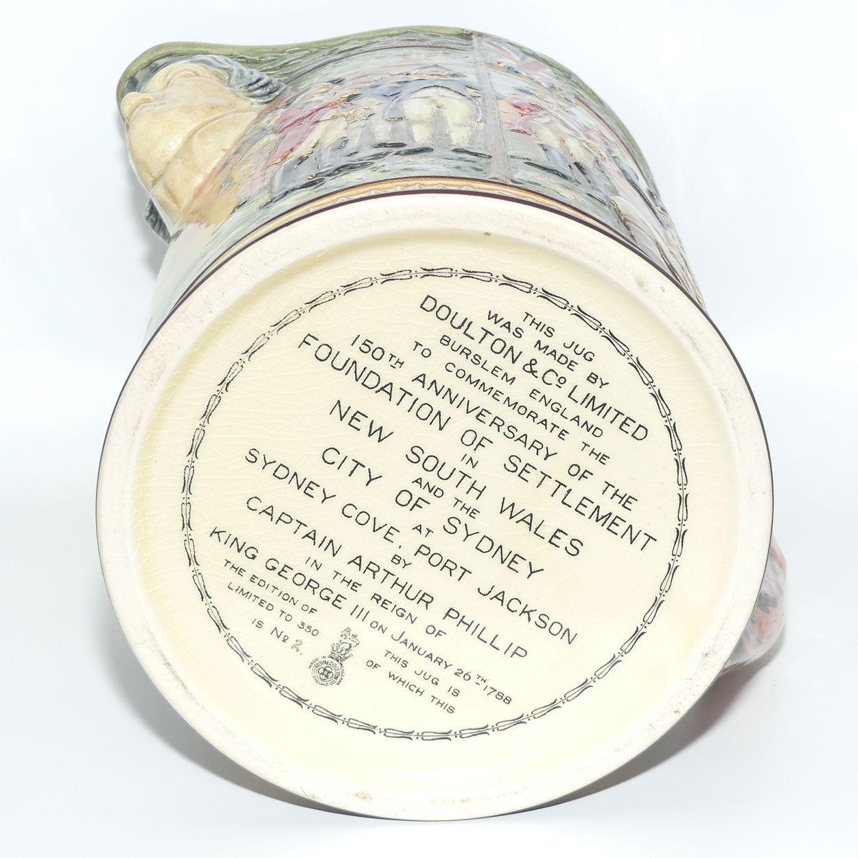 Royal Doulton Loving Jug Captain Phillip | Limited Edition of 350 only | Issued in 1938