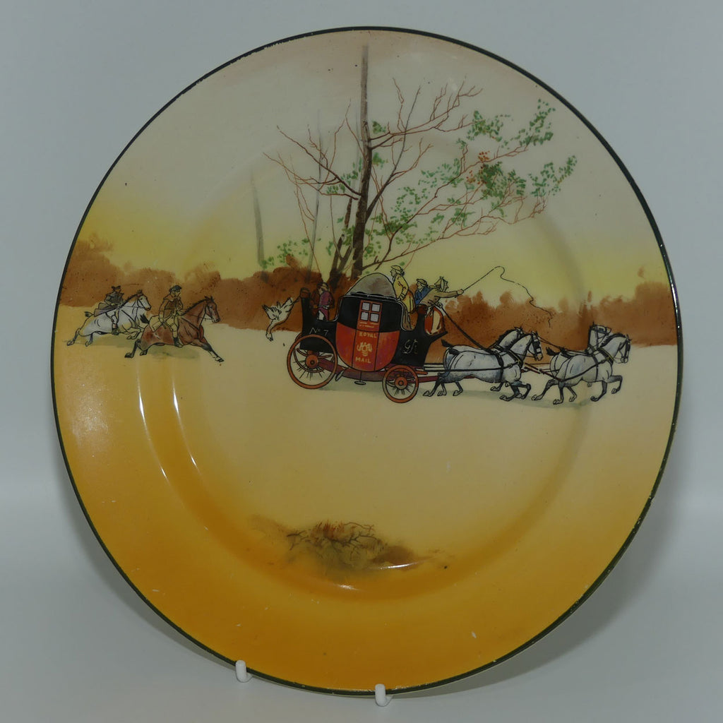 Royal Doulton Coaching Days medium round 24cm plate D2716