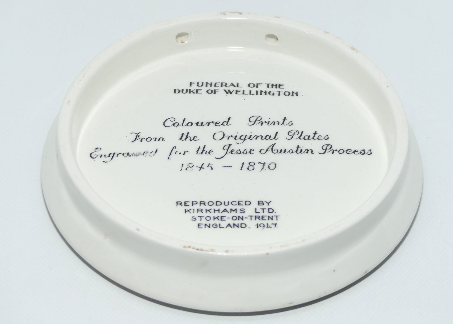 Kirkhams | Jesse Austin Process | Funeral of Duke of Wellington pot lid