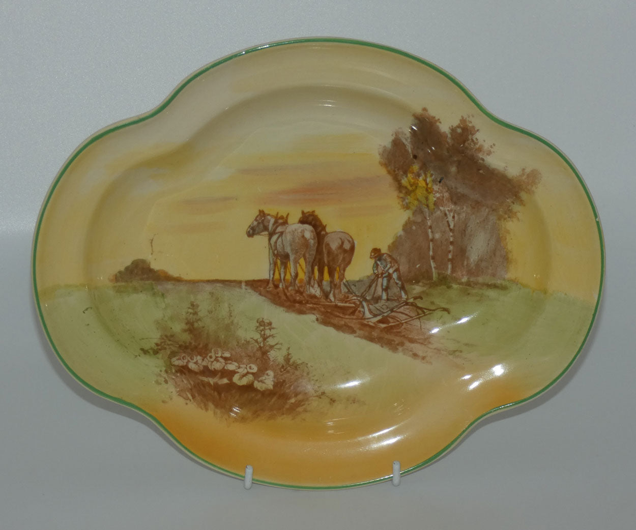 royal-doulton-ploughing-large-quatrefoil-shape-dish-d5650