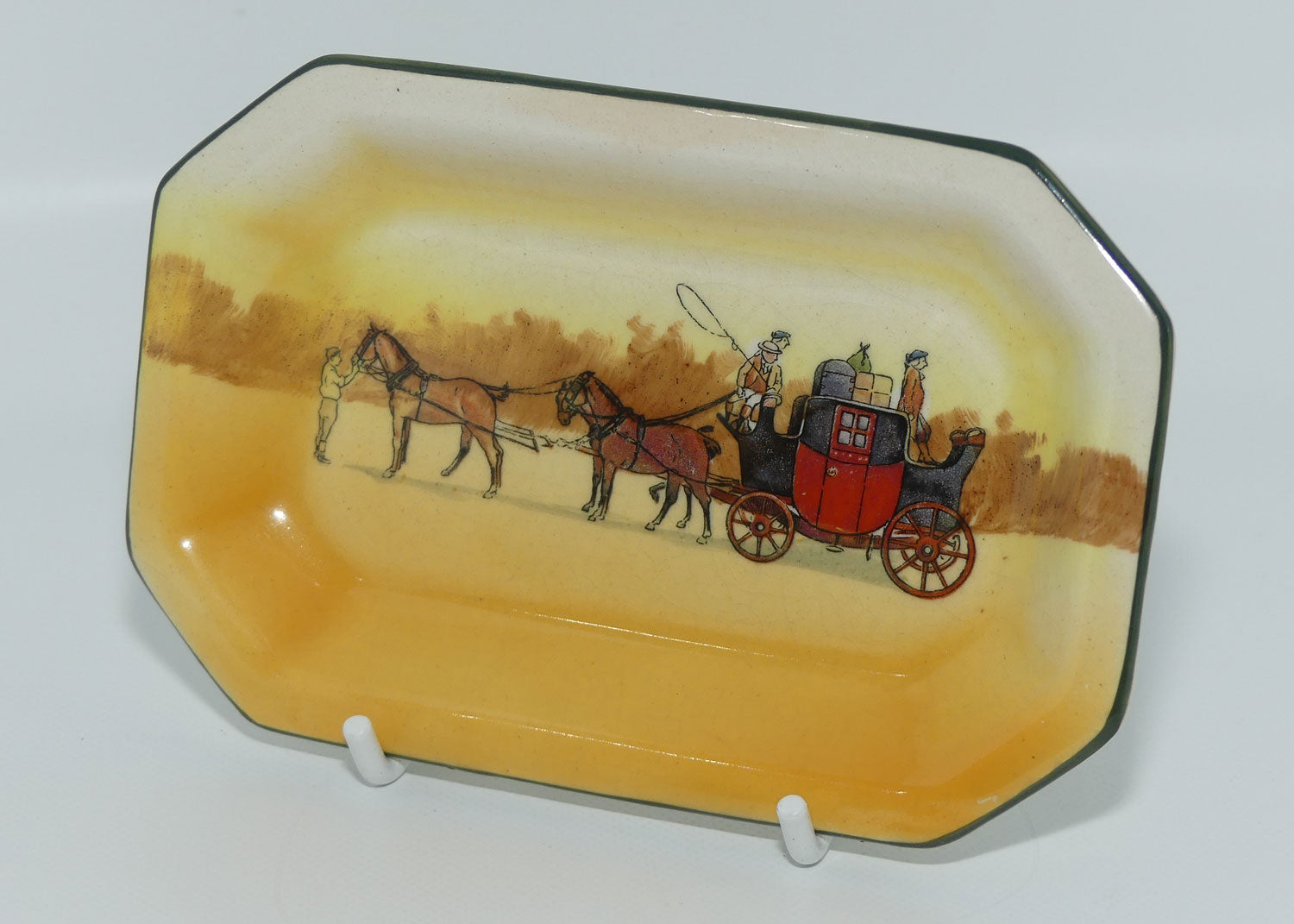 Royal Doulton Coaching Days rectangular pin tray D2716