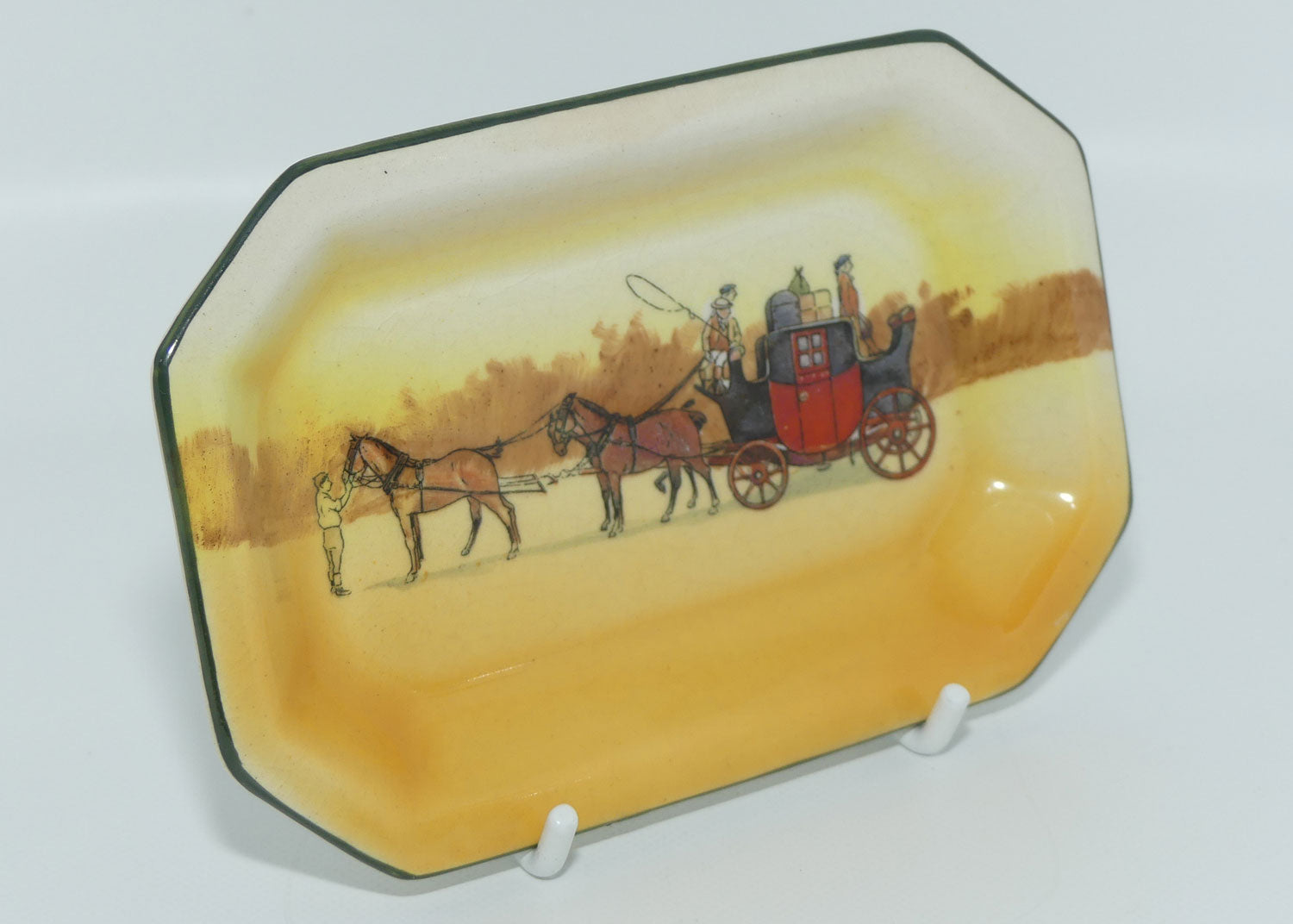Royal Doulton Coaching Days rectangular pin tray D2716