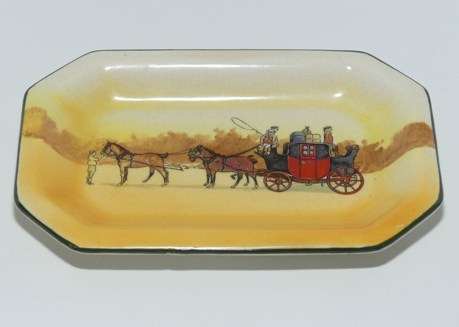 Royal Doulton Coaching Days rectangular pin tray D2716