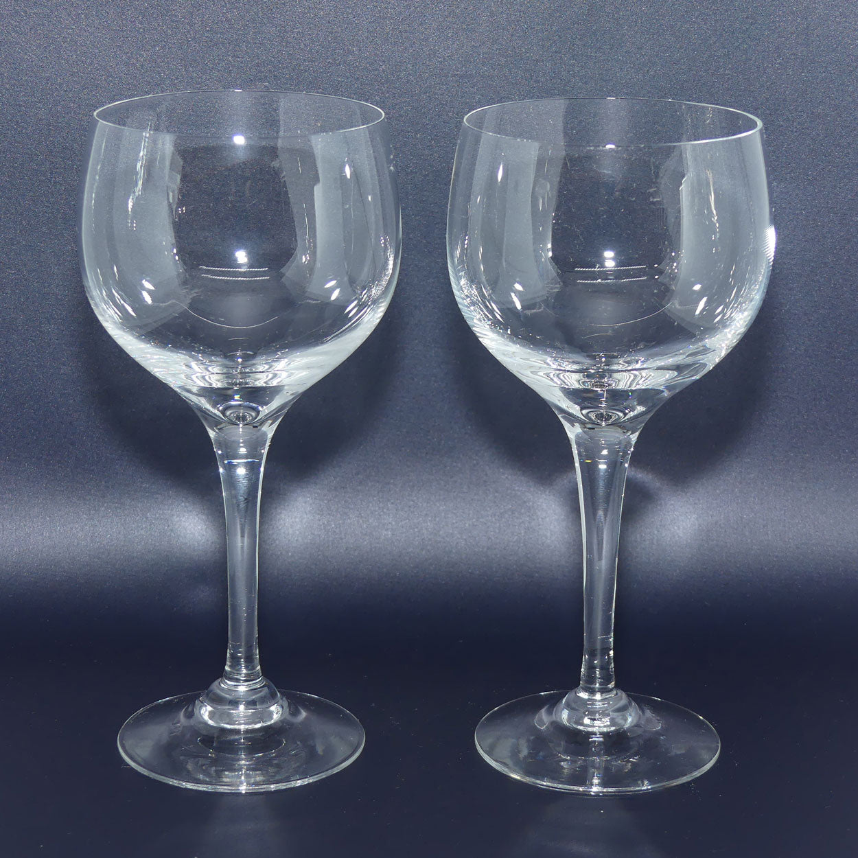 Vintage Dartington Crystal | Frank Thrower design | Pair of Red Wine Glasses 250ml