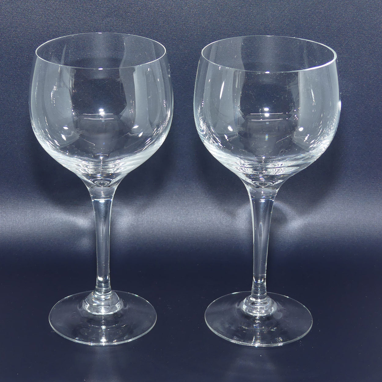 Vintage Dartington Crystal | Frank Thrower design | Pair of Red Wine Glasses 250ml