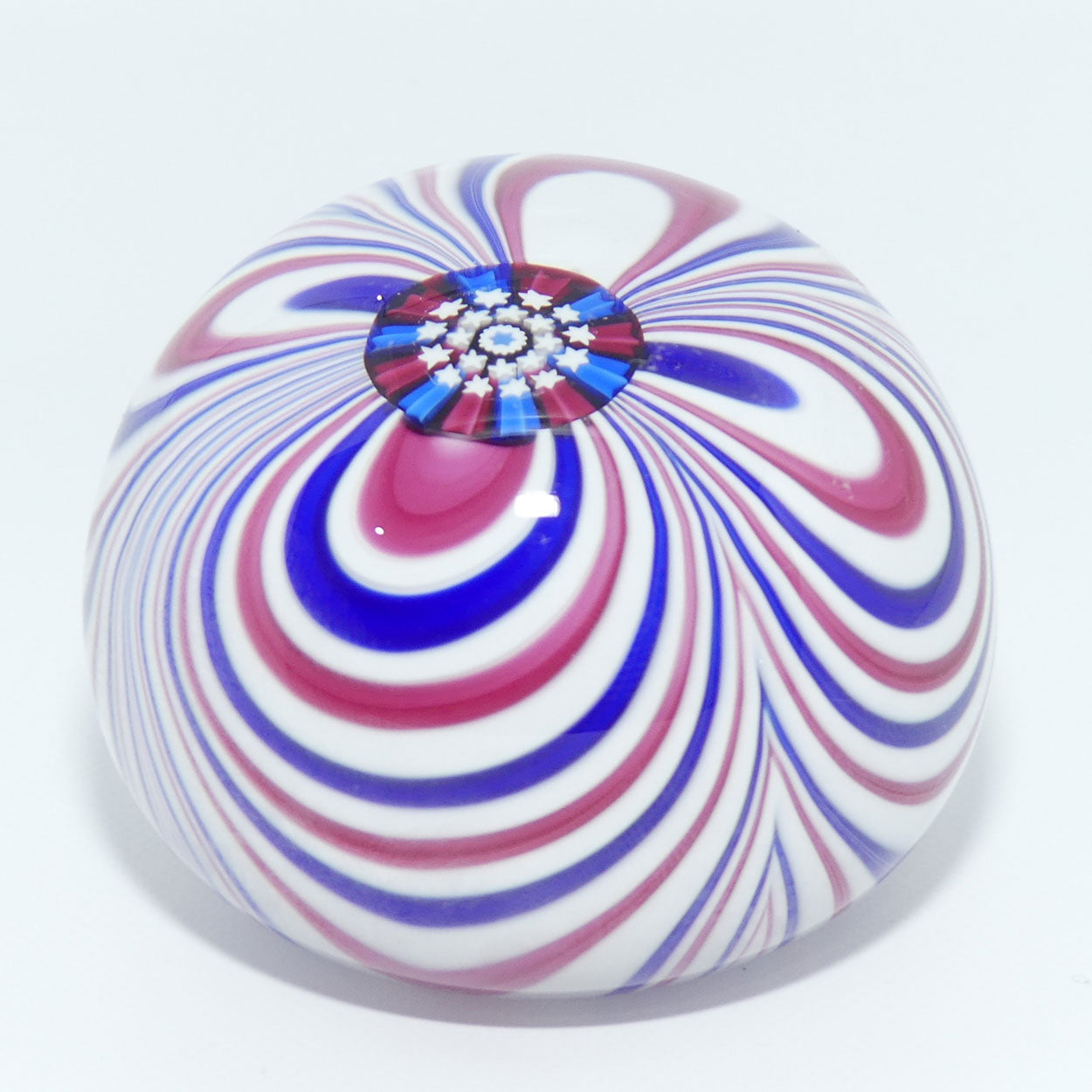 John Deacons Scotland Red White and Blue Marbrie paperweight #2