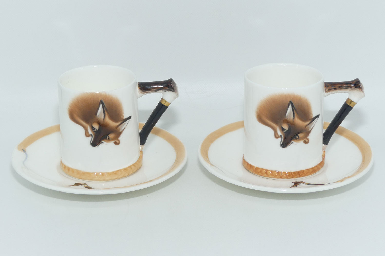 Royal Doulton Reynard the Fox set of 6 coffee demi tasses H4927 