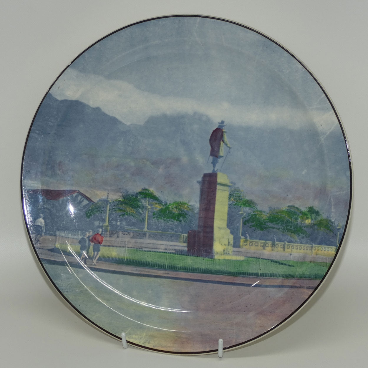 royal-doulton-south-african-van-riebeeck-statue-cape-town-plate-d5714