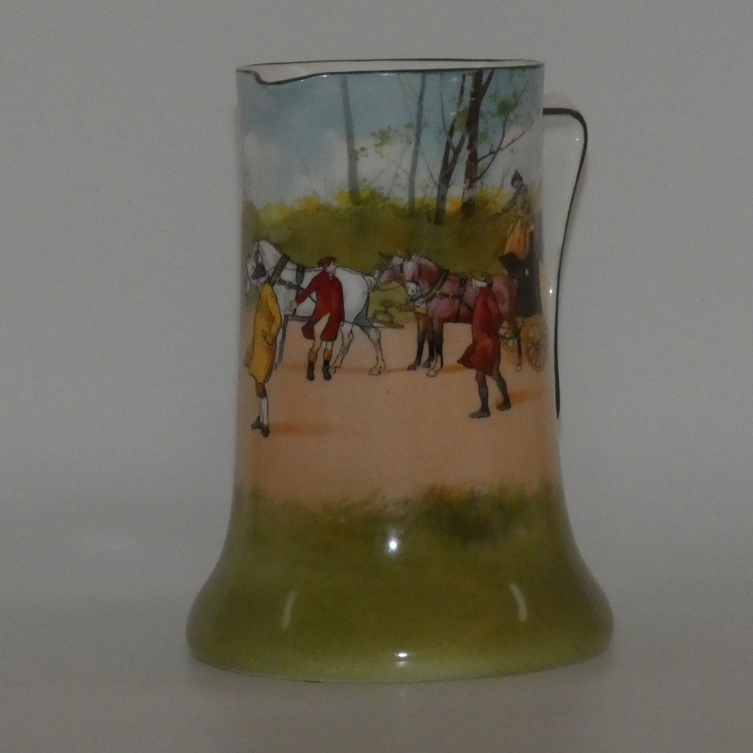 royal-doulton-coaching-days-blue-sky-variation-yellow-door-rocket-jug-e2768