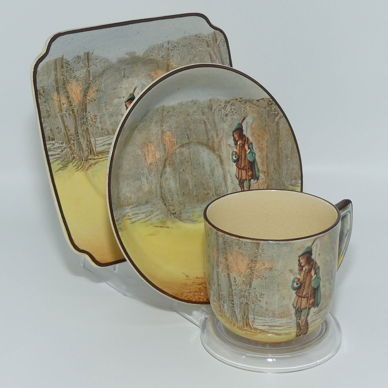 Royal Doulton Shakespearean Rosalind trio D3596 | matched