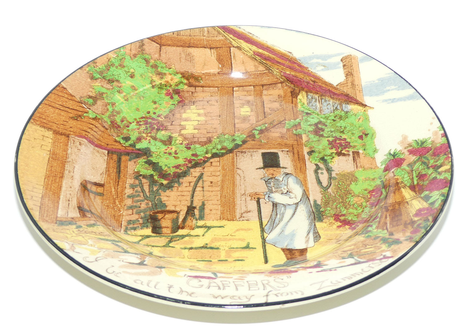 Royal Doulton Gaffers plate | Early colour | 26cm | D4210