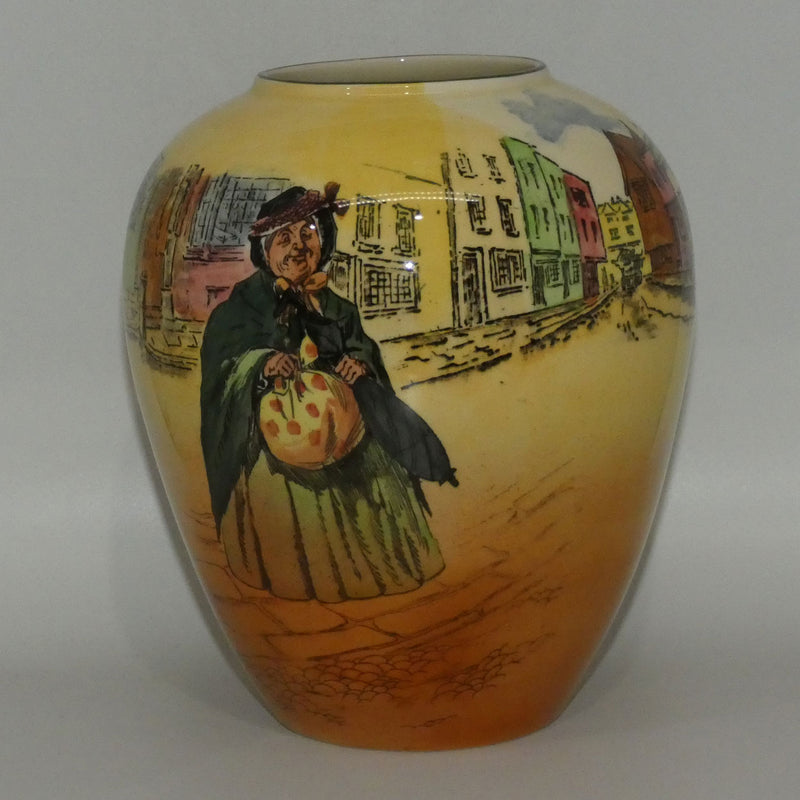 Royal Doulton Seriesware Dickens Sairey Gamp ovoid vase D5175 ...