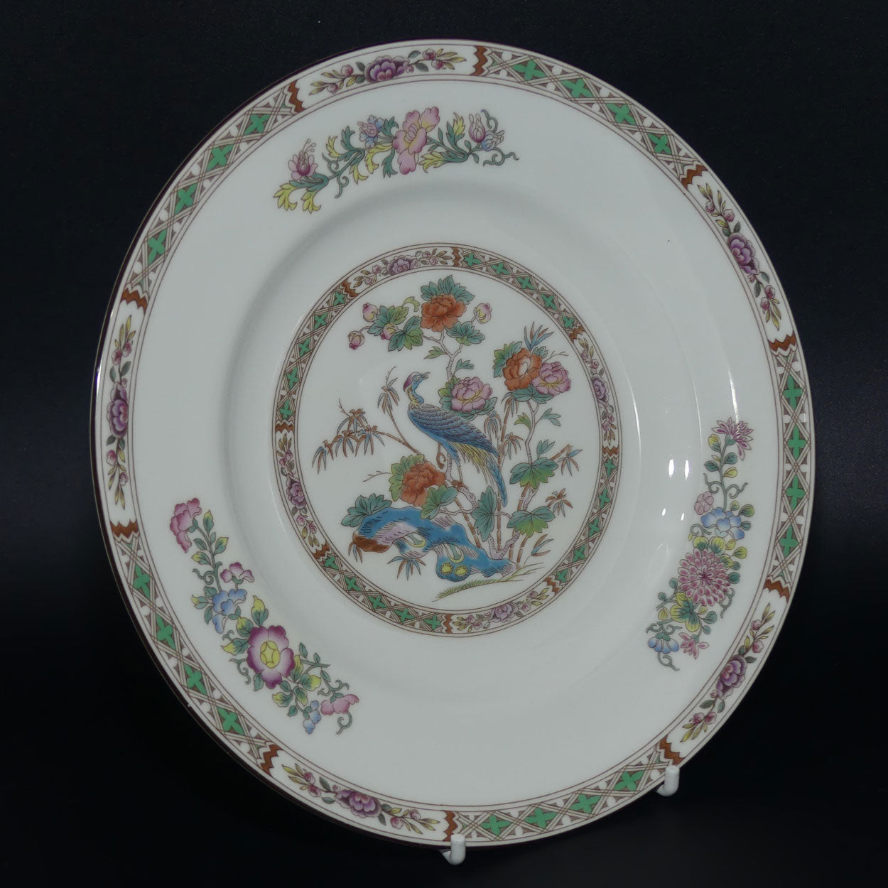 Wedgwood Bone China Kutani Crane pattern dinnerware | Salad plate 20.5cm | set of 6