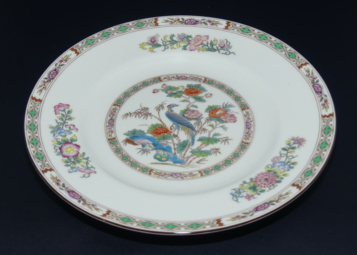 Wedgwood Bone China Kutani Crane pattern dinnerware | Salad plate 20.5cm | set of 6