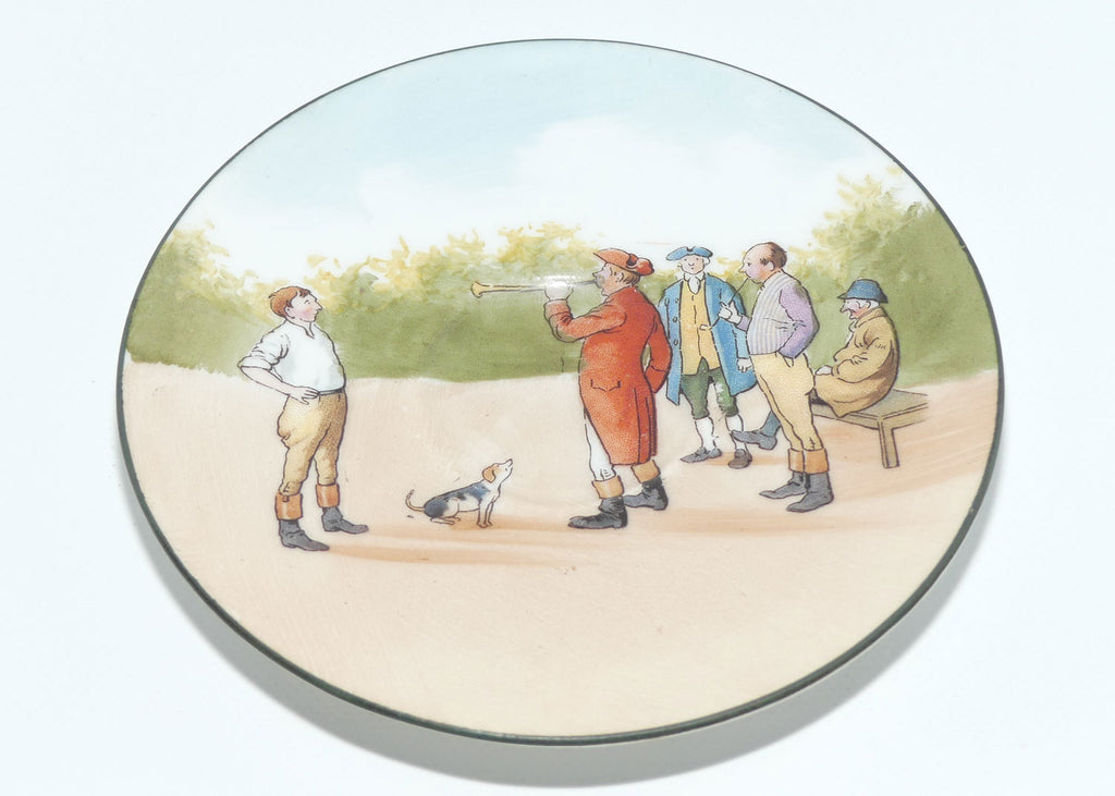 Royal Doulton Blue Sky | Coaching Days saucer | Unrecorded Scene E276