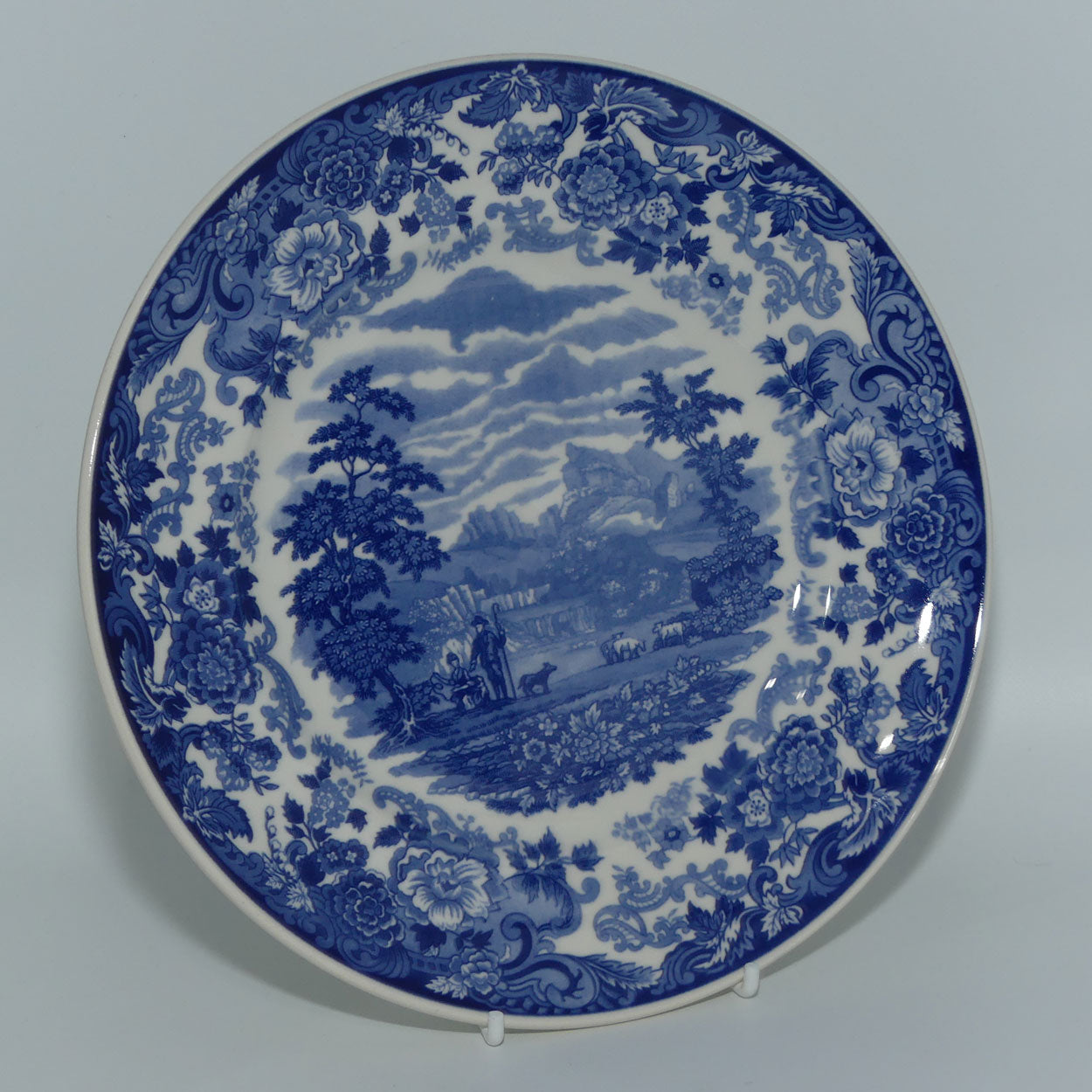 wedgwood-queens-ware-blue-and-white-collection-plate-the-shepherd