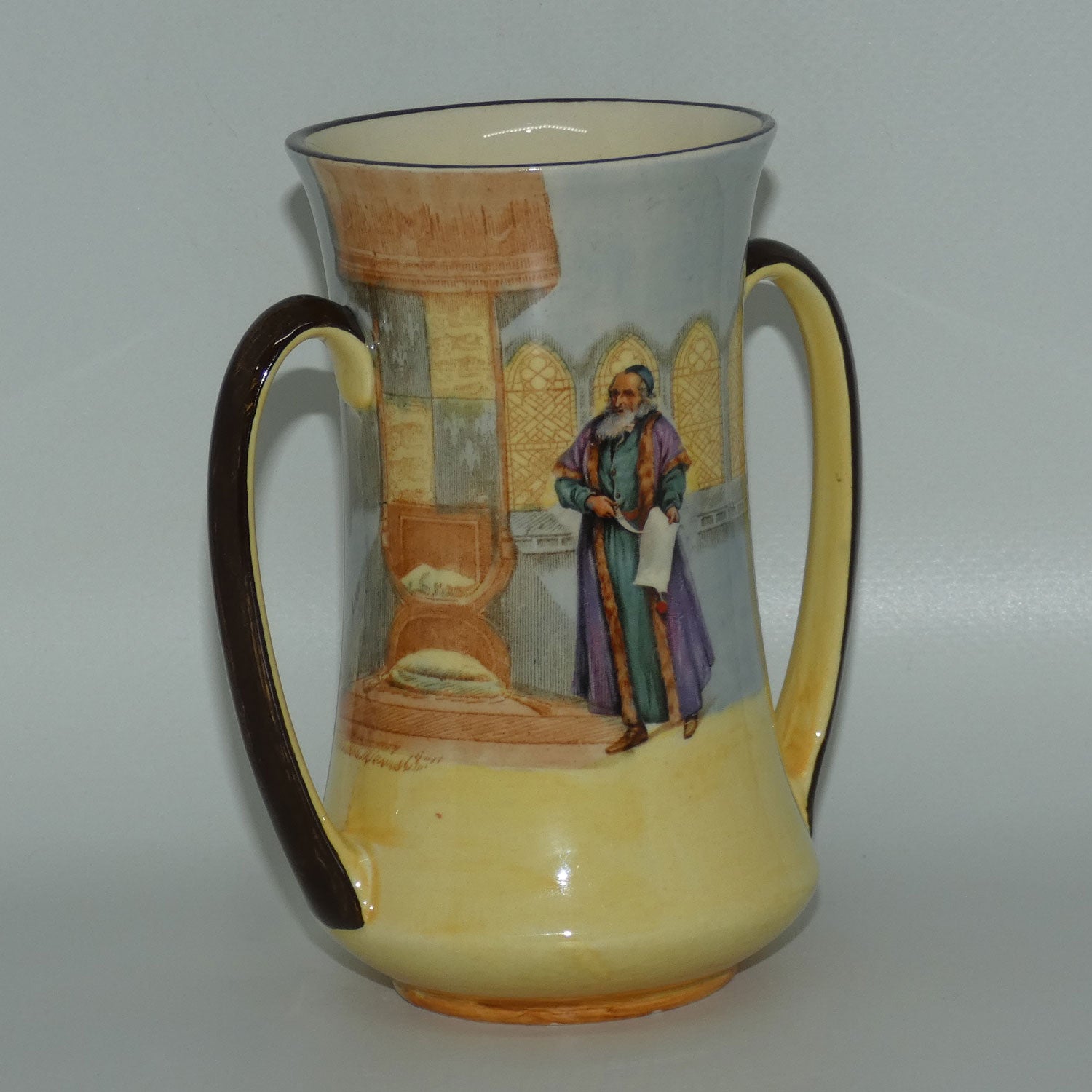 royal-doulton-shakespearean-shylock-twin-handled-vase-d3596