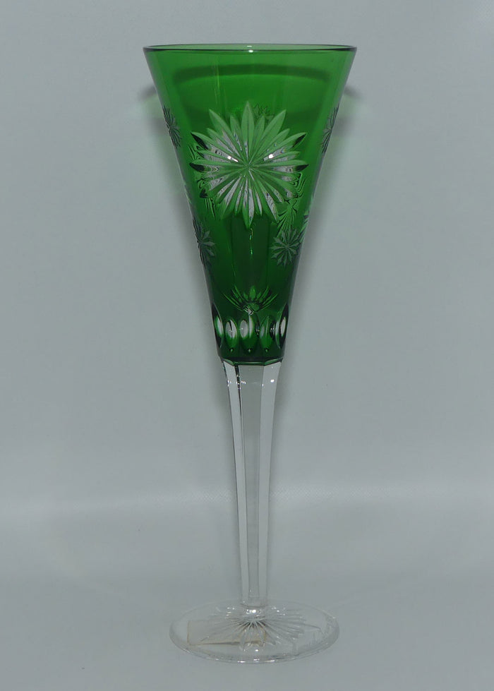 Waterford Snowflake Wishes Limited Edition Emerald flute | Boxed