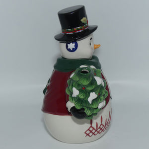 Waterford Holiday Heirlooms | Plaid Snowman tea pot | Ltd Ed