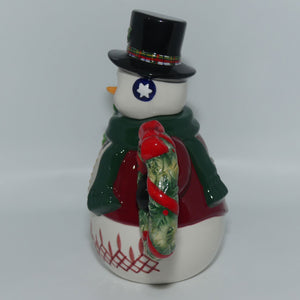 Waterford Holiday Heirlooms | Plaid Snowman tea pot | Ltd Ed