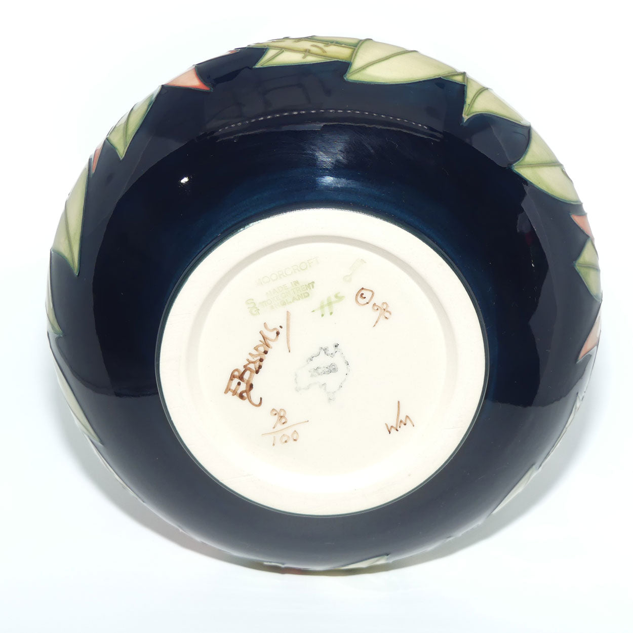 Moorcroft Pottery | Sturt Desert Pea 62/11 vase | Australian Exclusive Limited Edition