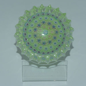 john-deacons-scotland-millefiori-concentric-ribbed-paperweight-tea-green