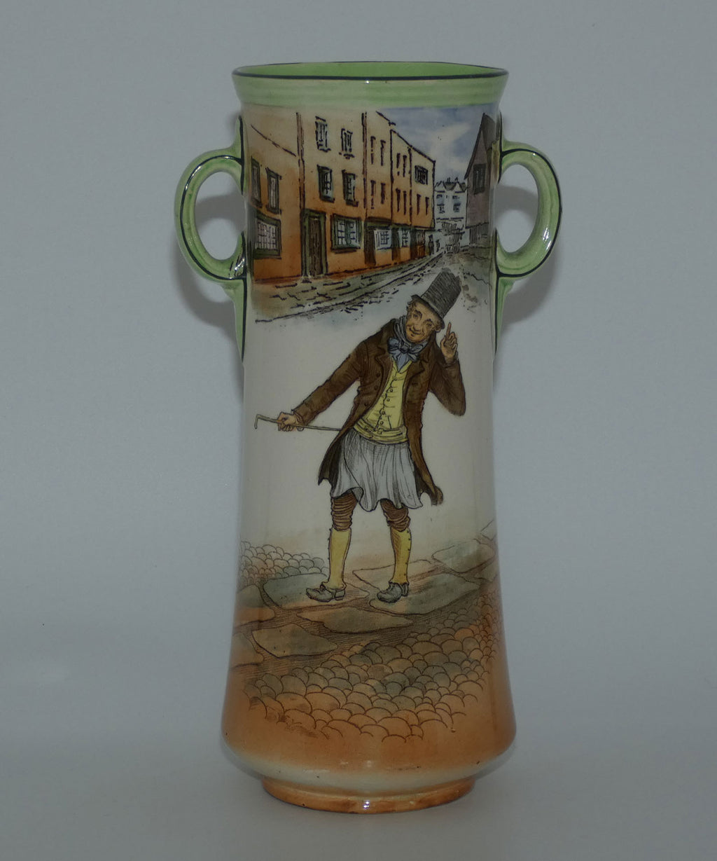 royal-doulton-dickens-trotty-veck-double-handled-cylinder-vase