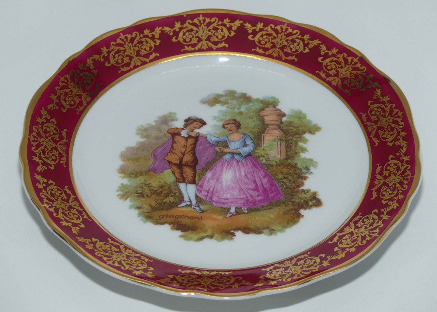 Limoges Veritable Porcelain D'Art Courting plate | 19cm | Fragonard