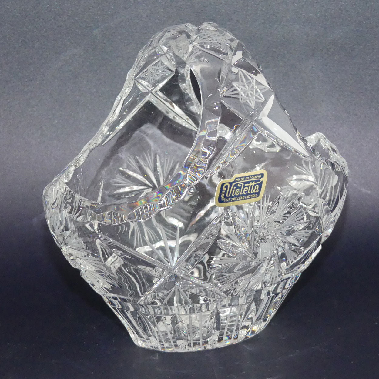 star-cut-violetta-polish-crystal-basket-small-size