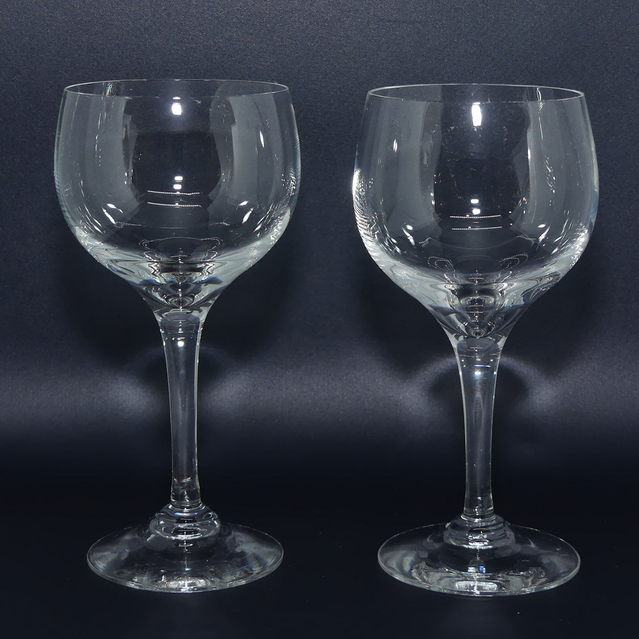 Vintage Dartington Crystal | Frank Thrower design | Pair of White Wine Glasses 200ml