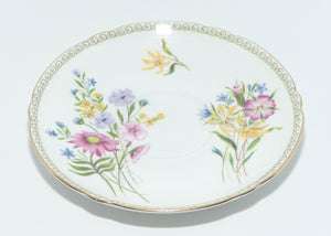 Shelley Henley shape Wildflowers pattern trio | Fancy edge border | Z13686